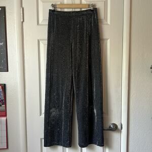 Maria Gabrielle Vintage Black Silver Sparkle Pants size medium